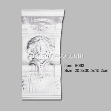 Polyurethane Exquisite Patung Corbel